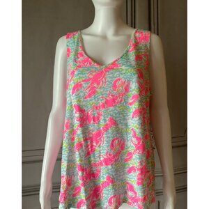 Lilly Pulitzer Women's Gigi Top Resort White Pop Up Lobstah Roll
